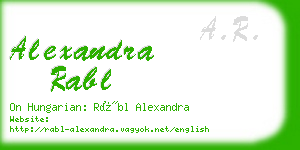 alexandra rabl business card